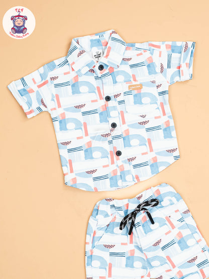 Light Blue - Shirts & Shorts