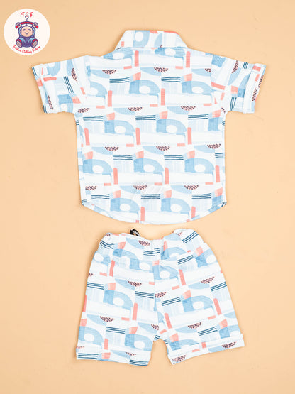 Light Blue - Shirts & Shorts