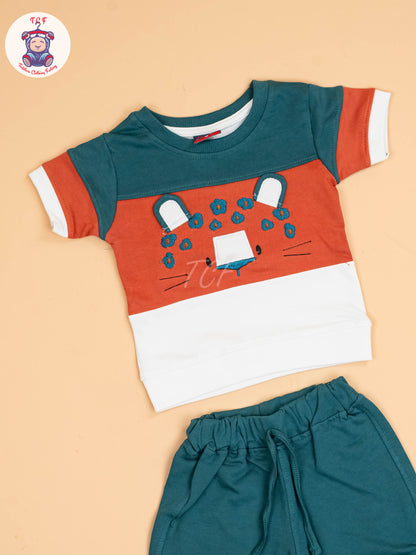 Blue & Orange - T-Shirts & Shorts
