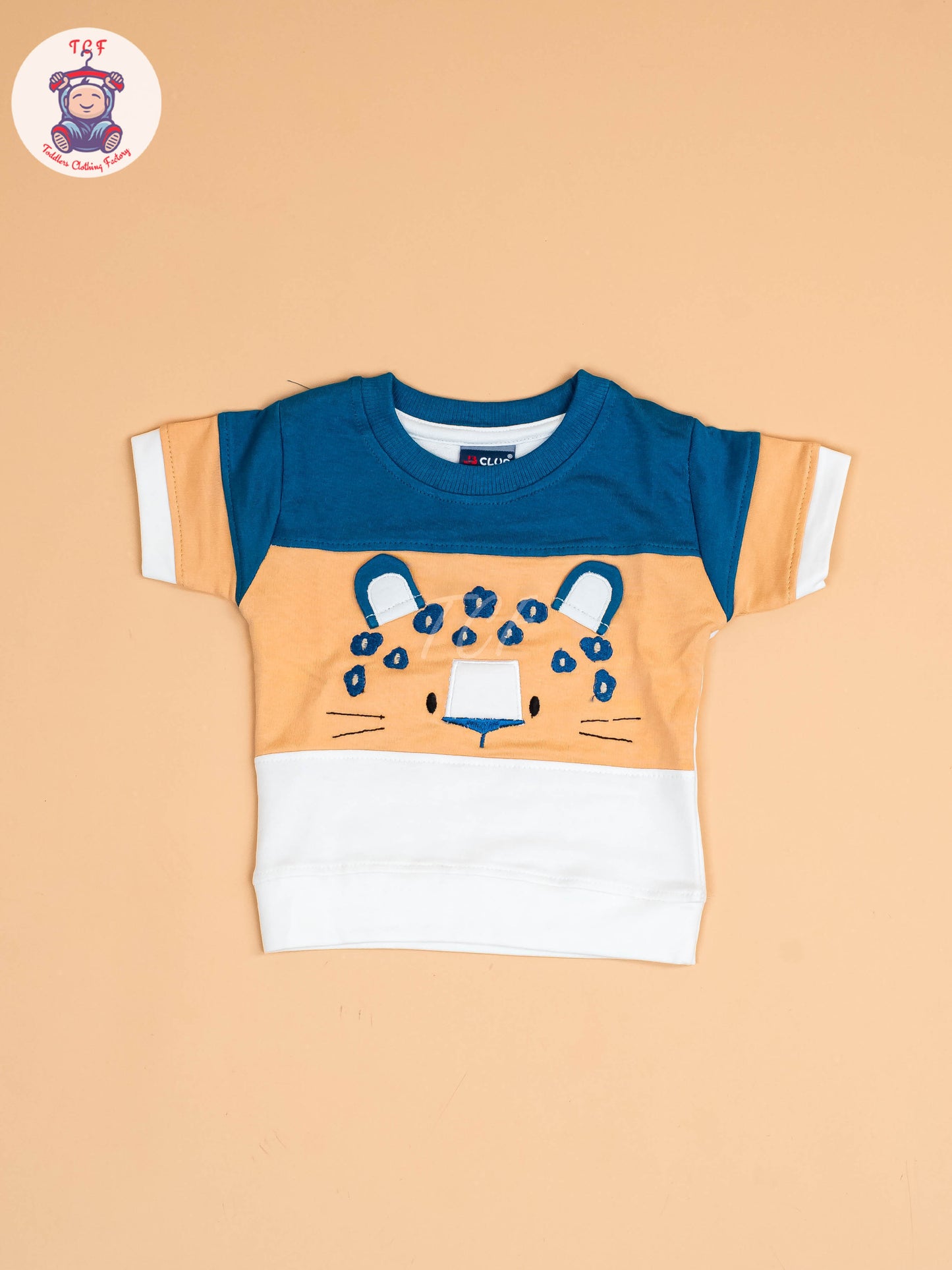 Orange & Navy Blue -  T-Shirts & Shorts