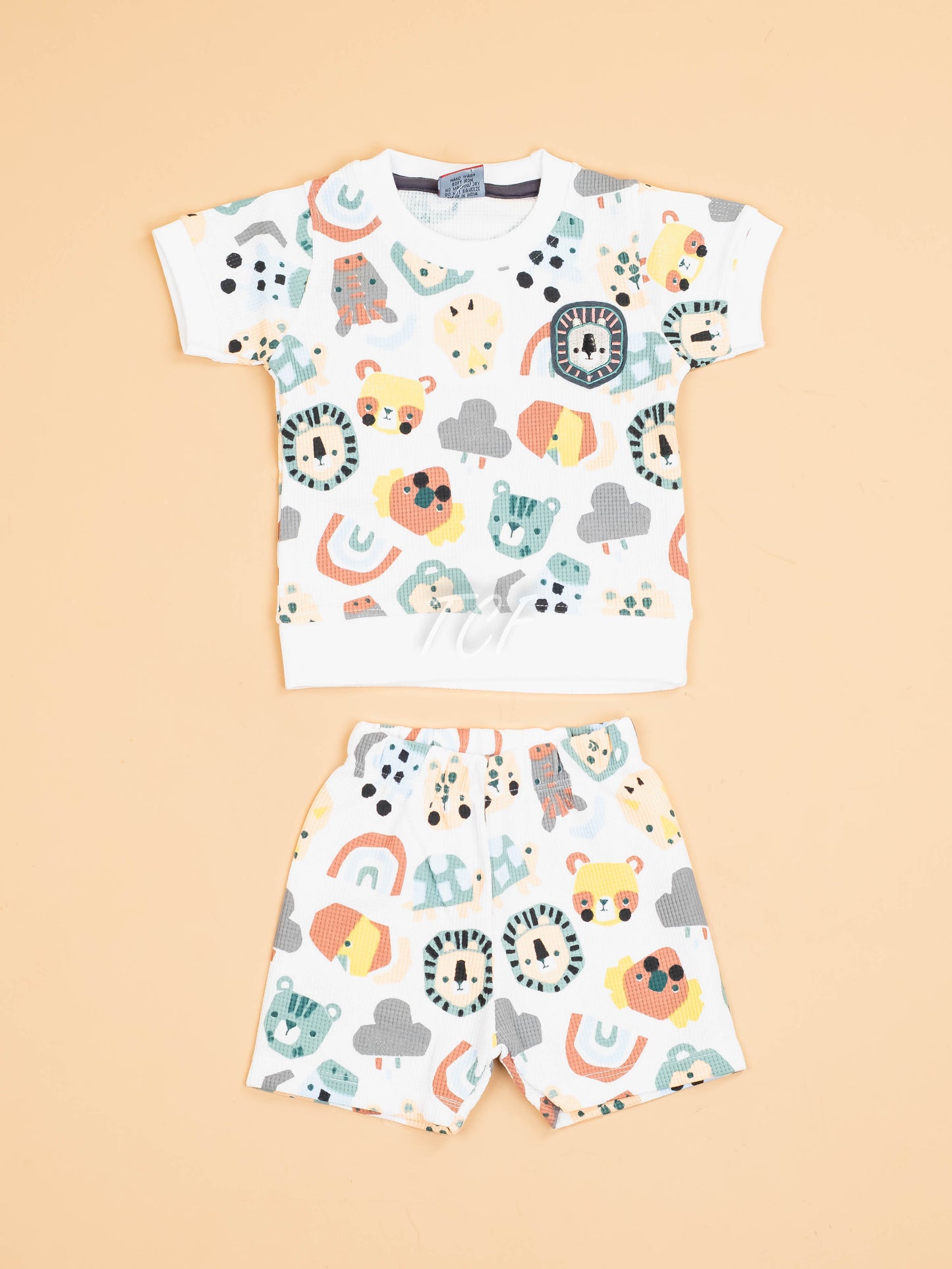 White & Cartoon - T-Shirts & Shorts