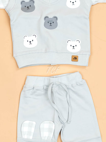 White & Grey - Shirts & Pants
