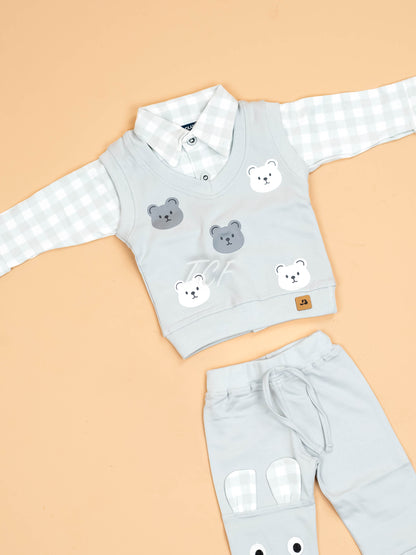 White & Grey - Shirts & Pants