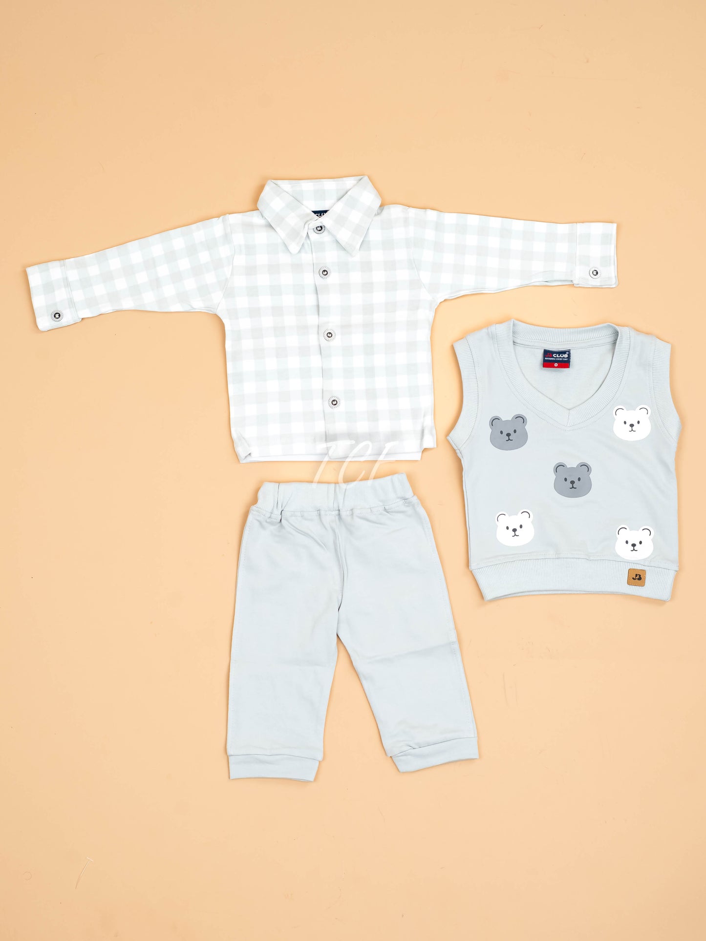 White & Grey - Shirts & Pants