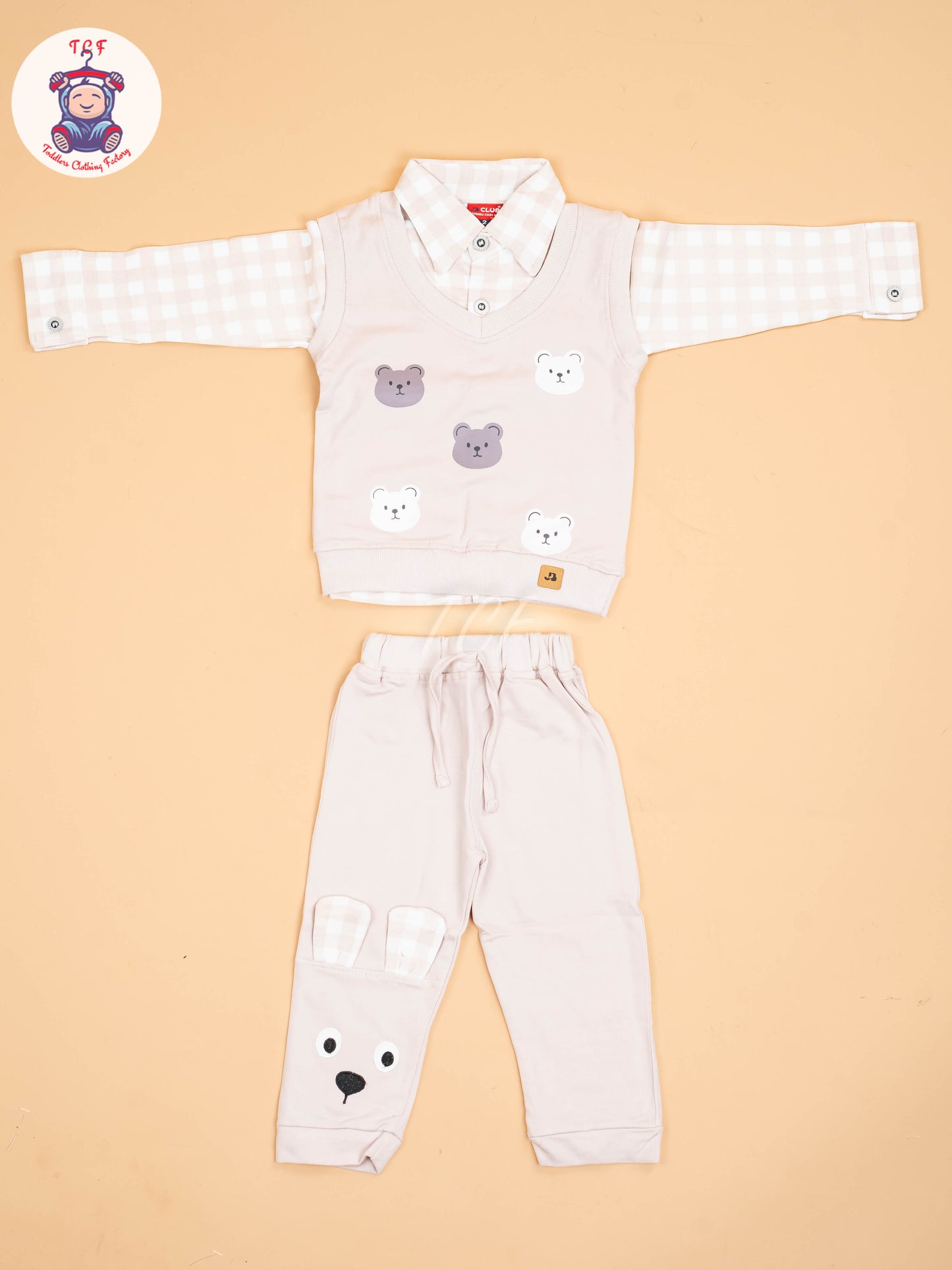 White & Beige - Shirts & Pants