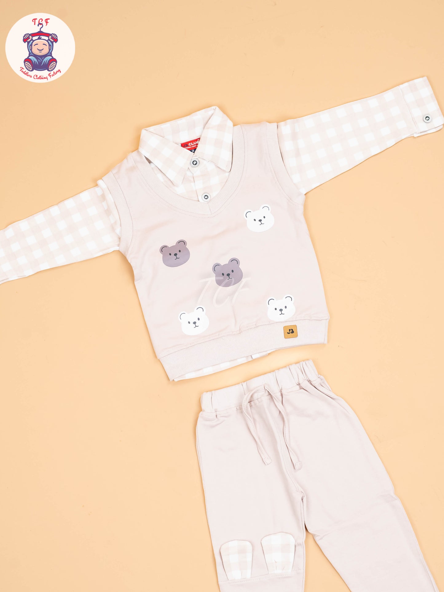 White & Beige - Shirts & Pants