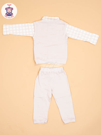 White & Beige - Shirts & Pants