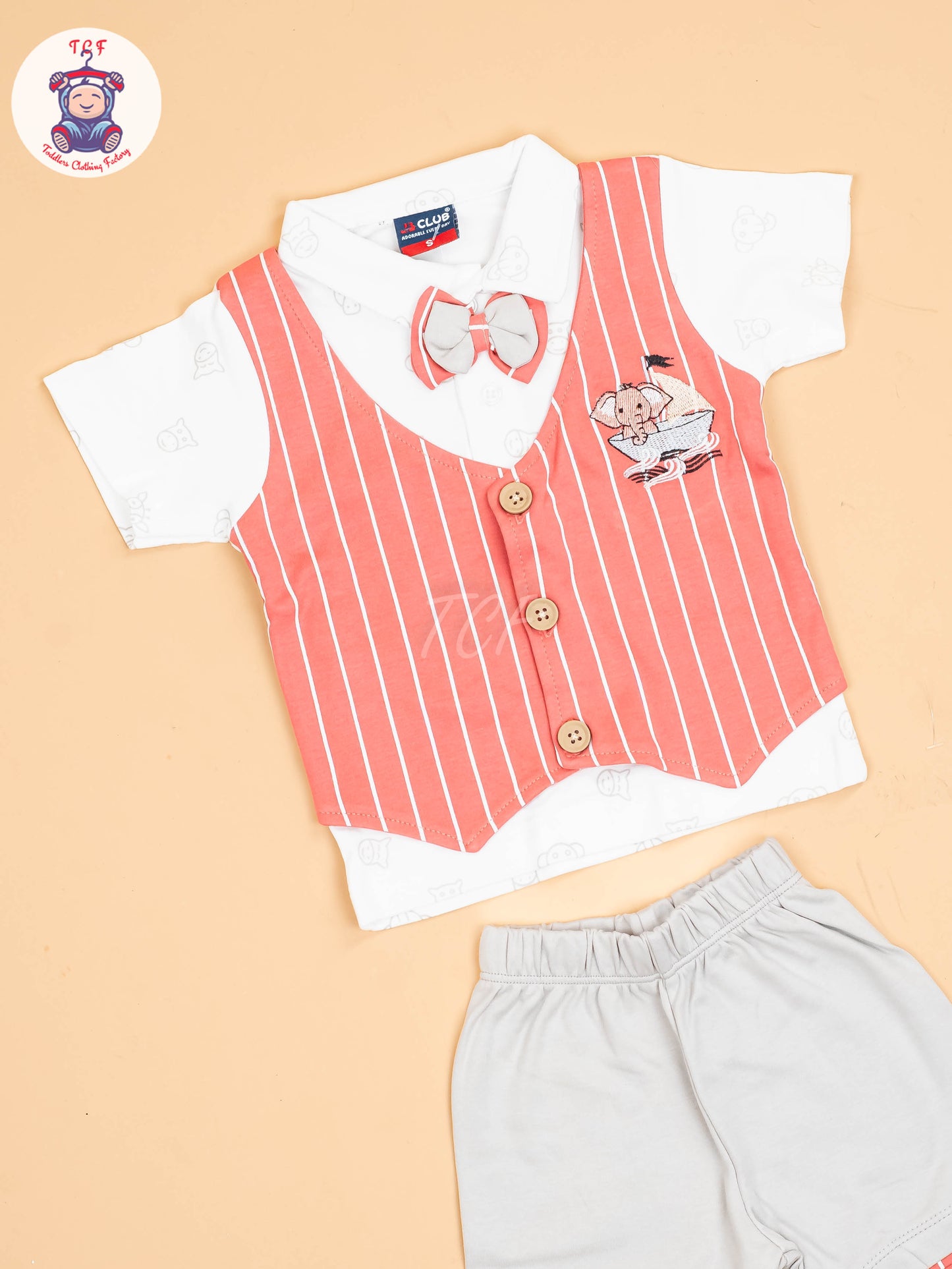 White & Rust -T-Shirts & Shorts