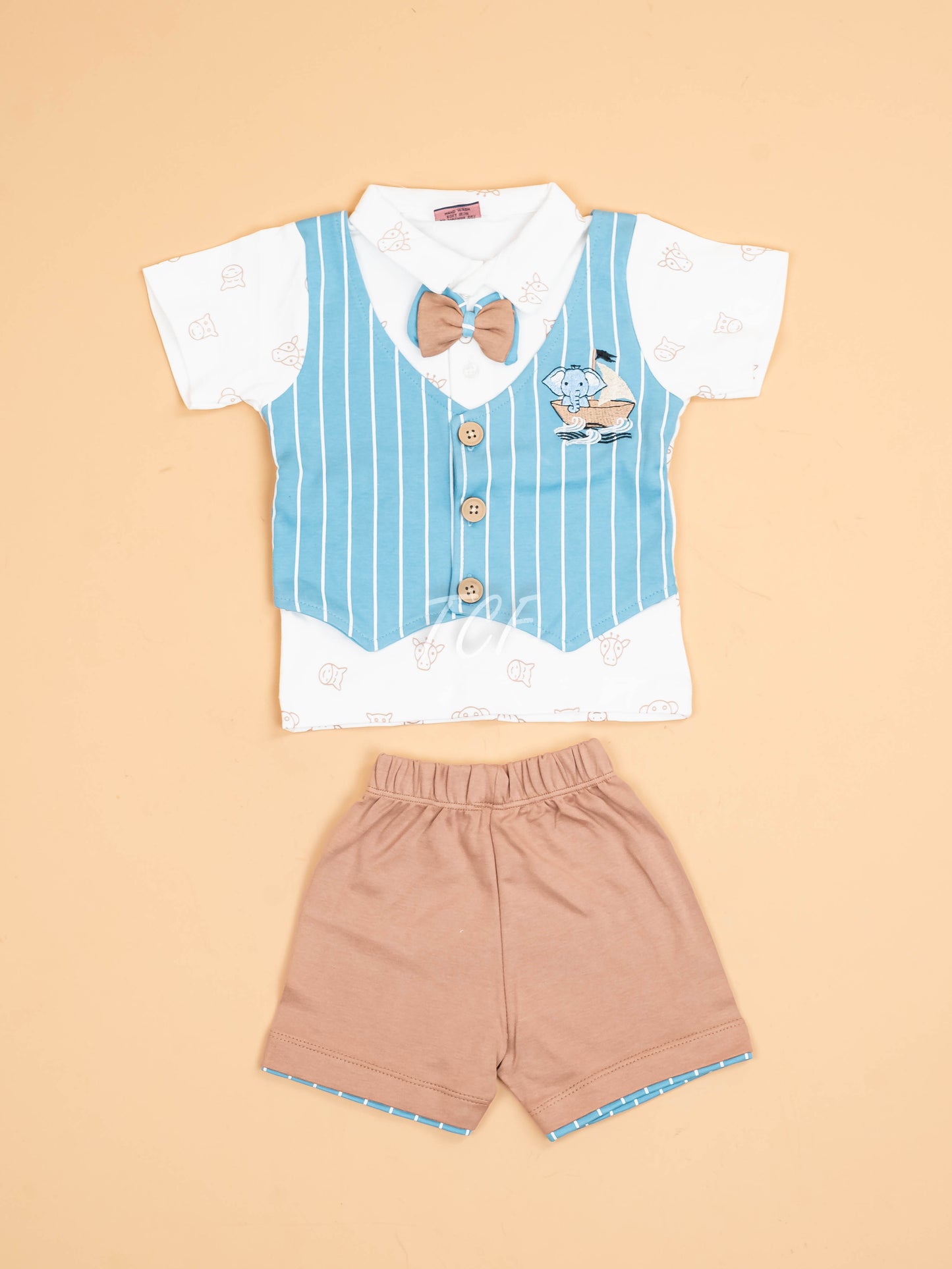 White & Blue -T-Shirts & Shorts