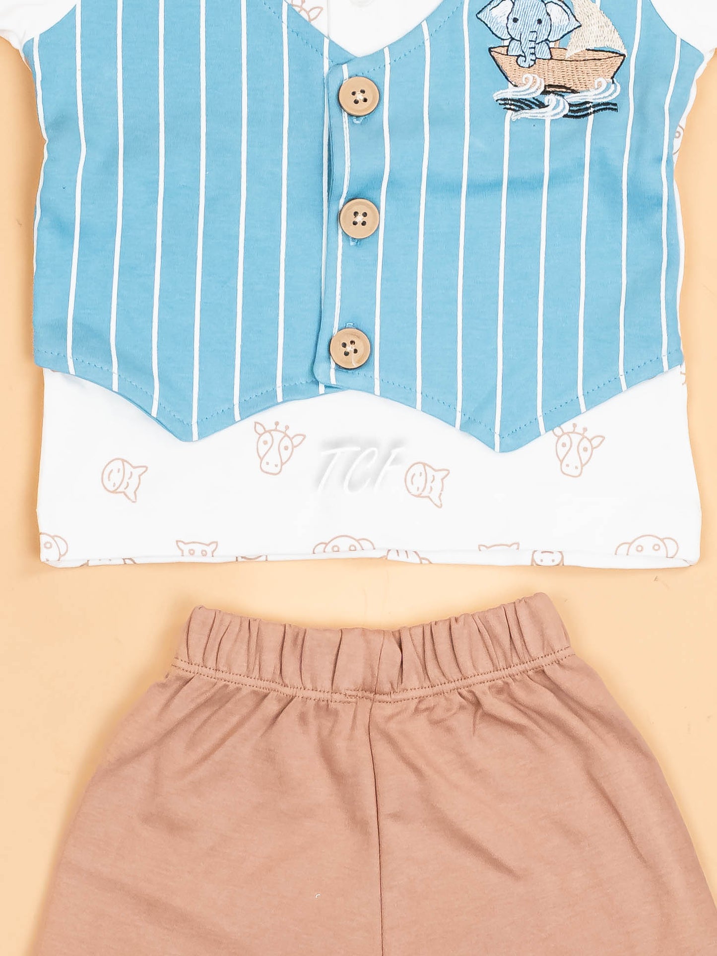 White & Blue -T-Shirts & Shorts