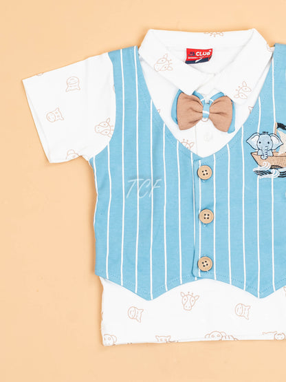 White & Blue -T-Shirts & Shorts