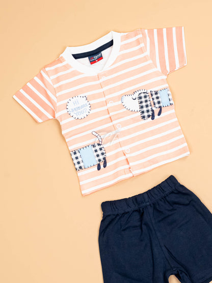 Peach & Blue -T-Shirts & Shorts