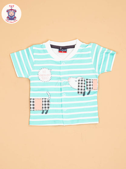 Light Green & Brown - T-Shirts & Shorts