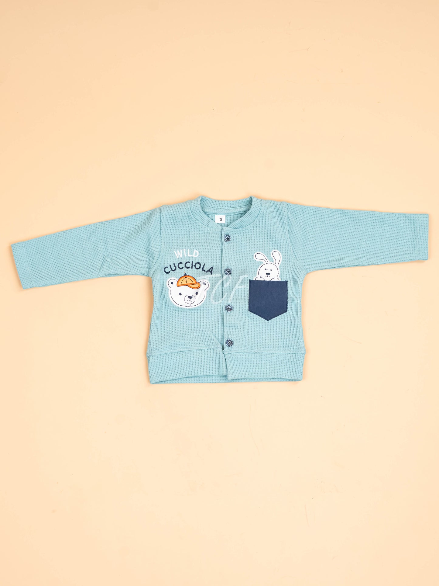 Light Green & Navy Blue -T-Shirts & Shorts