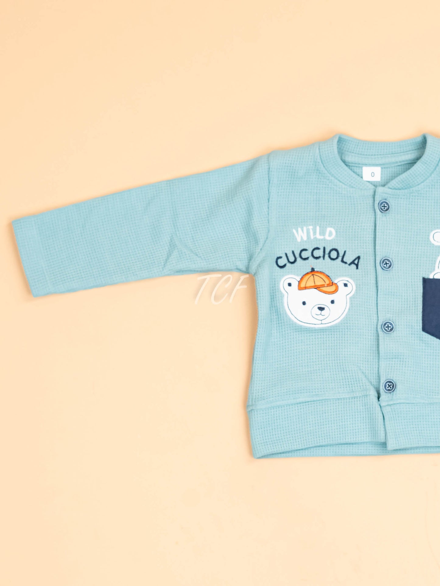 Light Green & Navy Blue -T-Shirts & Shorts