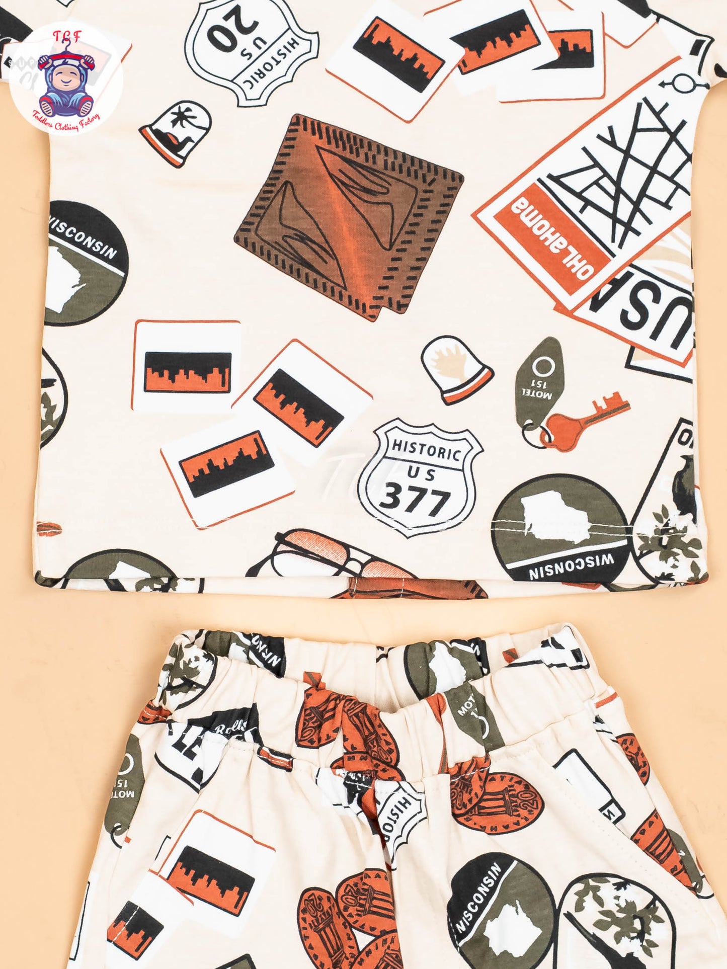 Beige - Shirts & Shorts