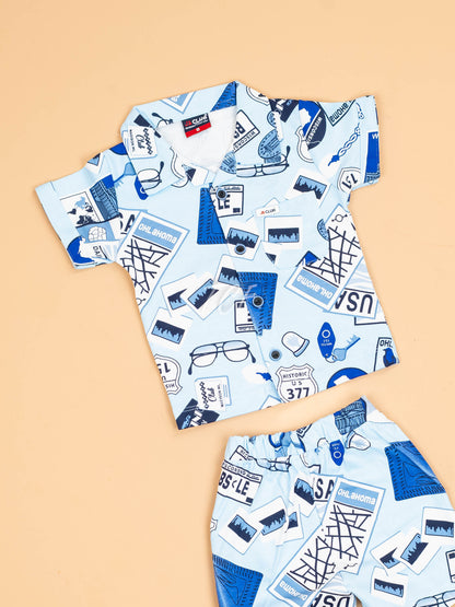 Blue - Shirts & Shorts