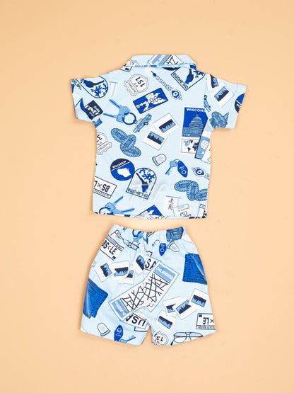 Blue - Shirts & Shorts