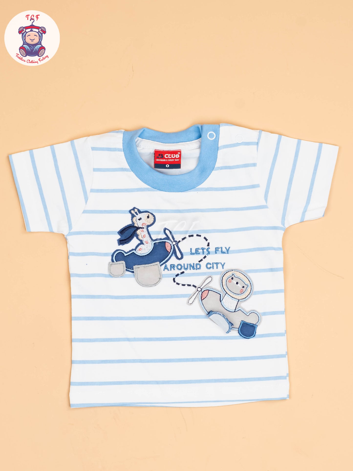 White & Blue - T-Shirts & Shorts