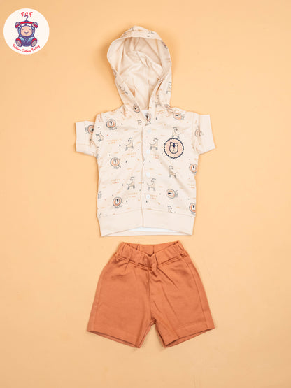 Beige - T-Shirts & Shorts