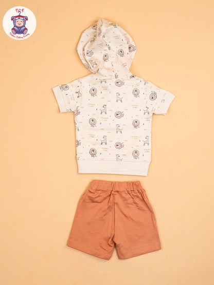 Beige - T-Shirts & Shorts