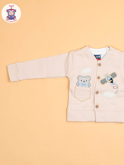 White & Beige - T-Shirts & Shorts