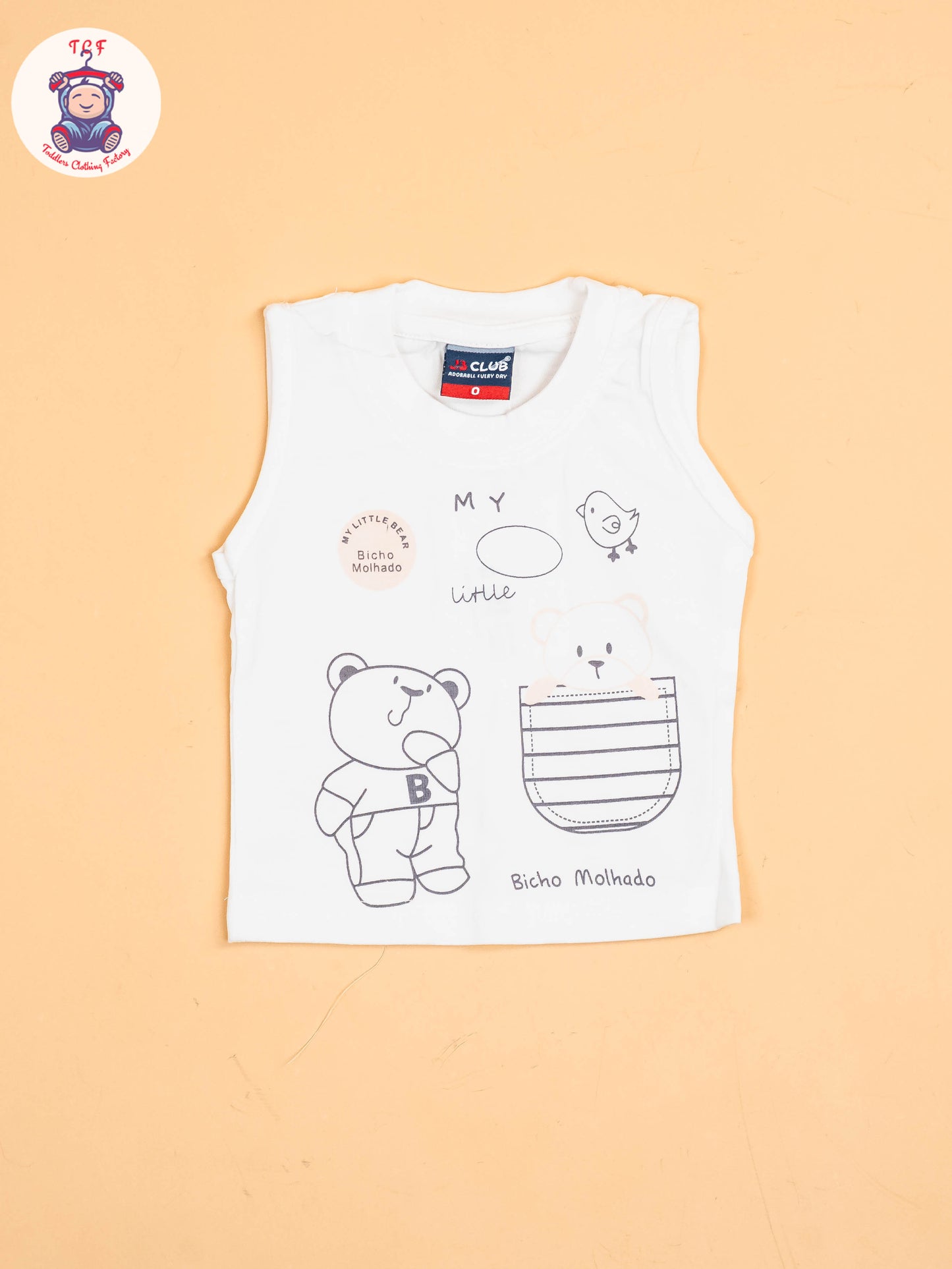 White & Beige - T-Shirts & Shorts