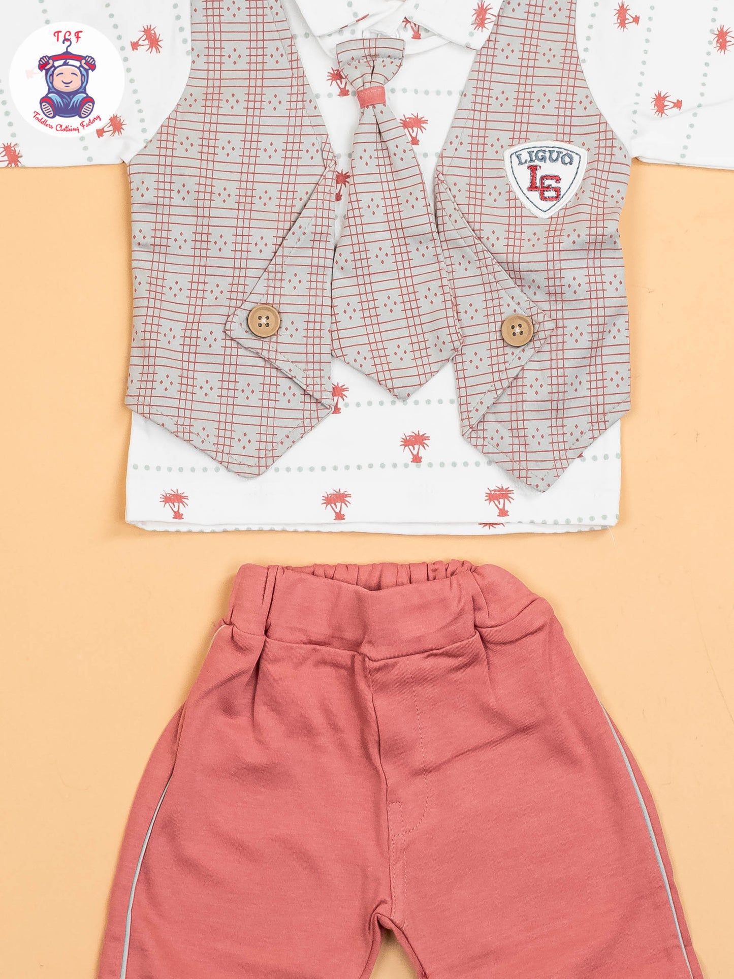 Grey & Rust - T-Shirts & Shorts