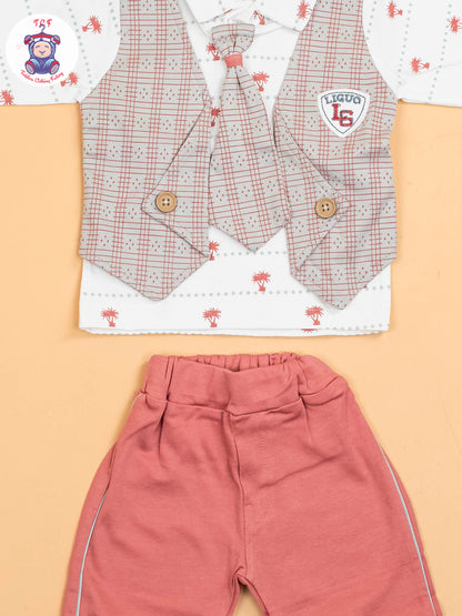 Grey & Rust - T-Shirts & Shorts