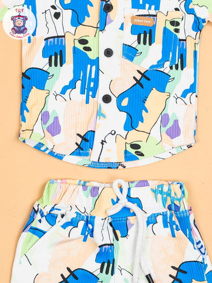 Blue - Shirts & Shorts