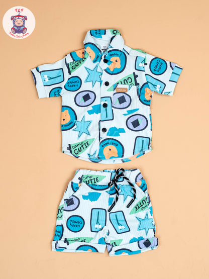 Light Blue - Shirts & Shorts