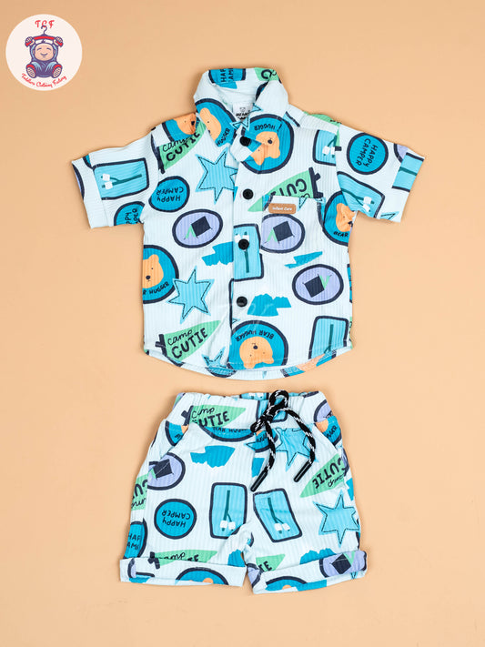 Light Blue - Shirts & Shorts