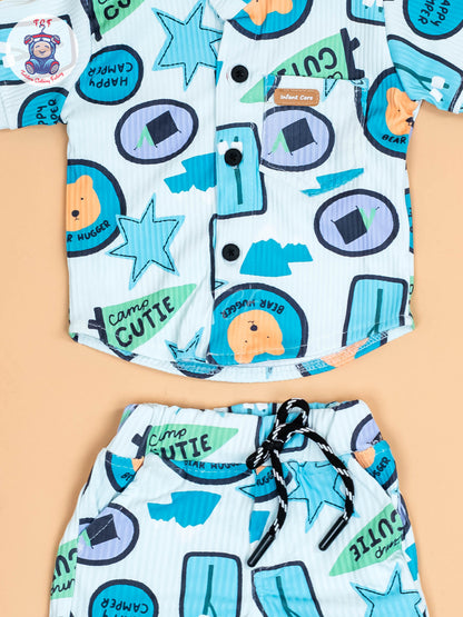 Light Blue - Shirts & Shorts