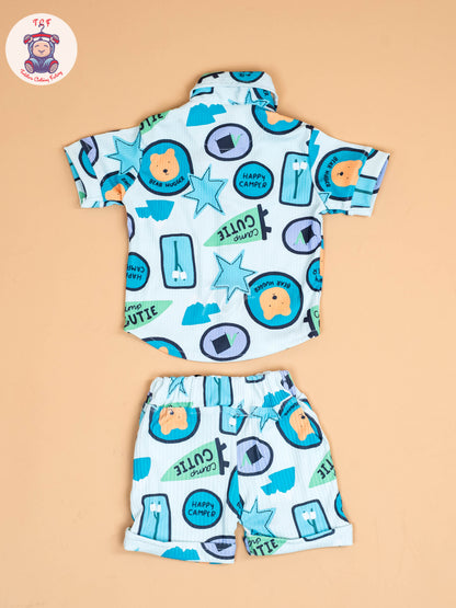 Light Blue - Shirts & Shorts