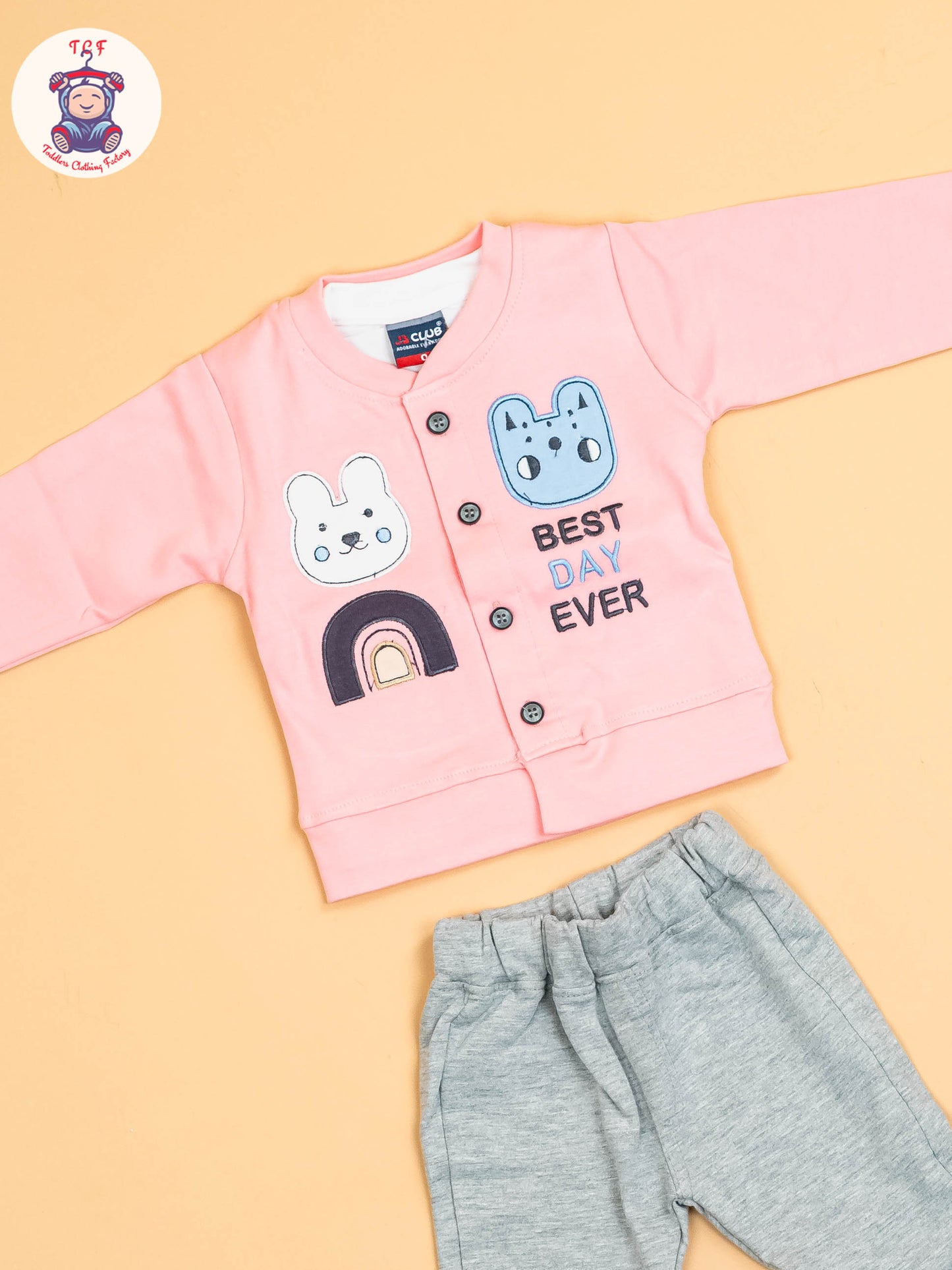 Light Pink & Grey -Shirts & Shorts