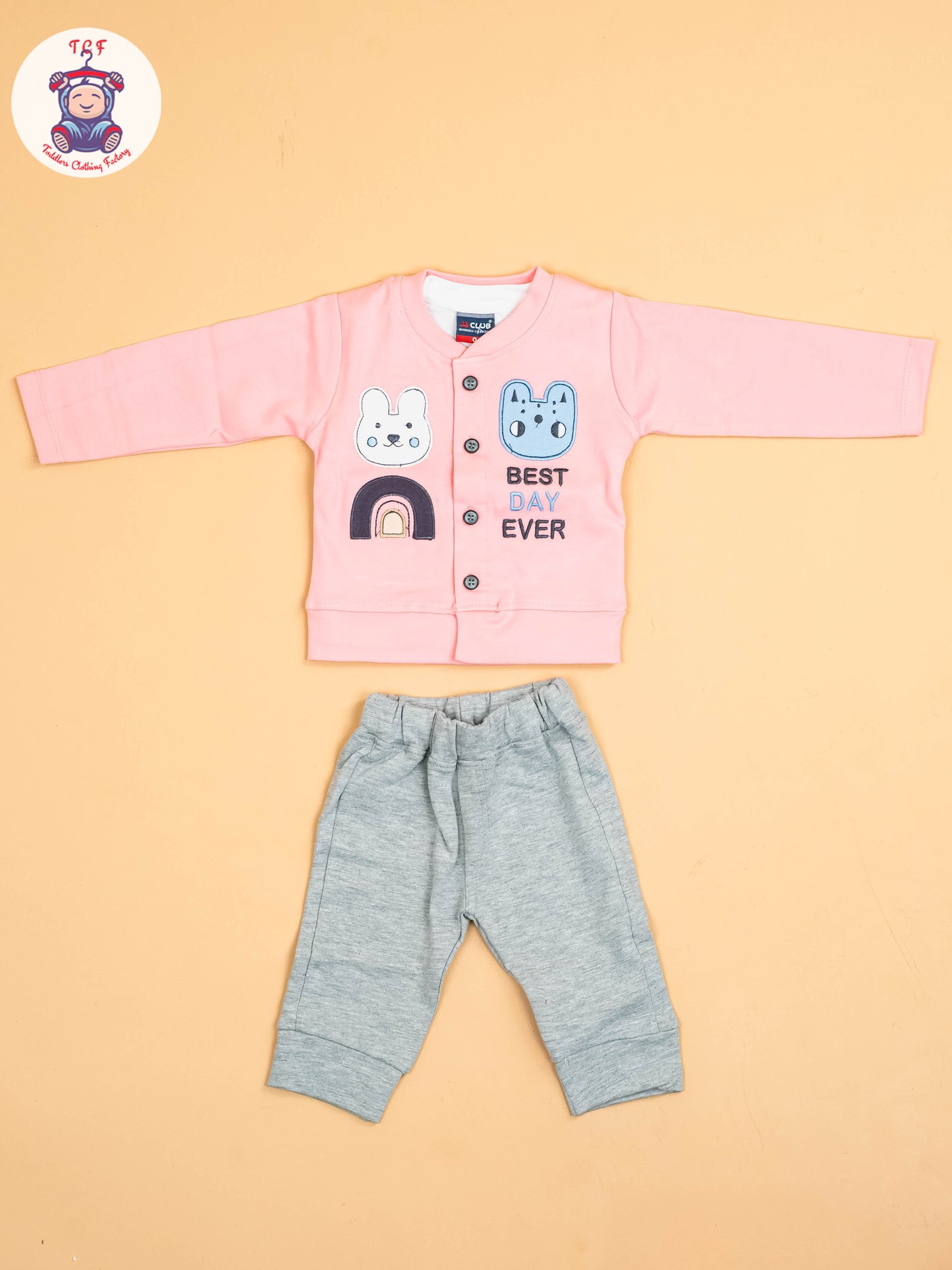 Light Pink & Grey -Shirts & Shorts