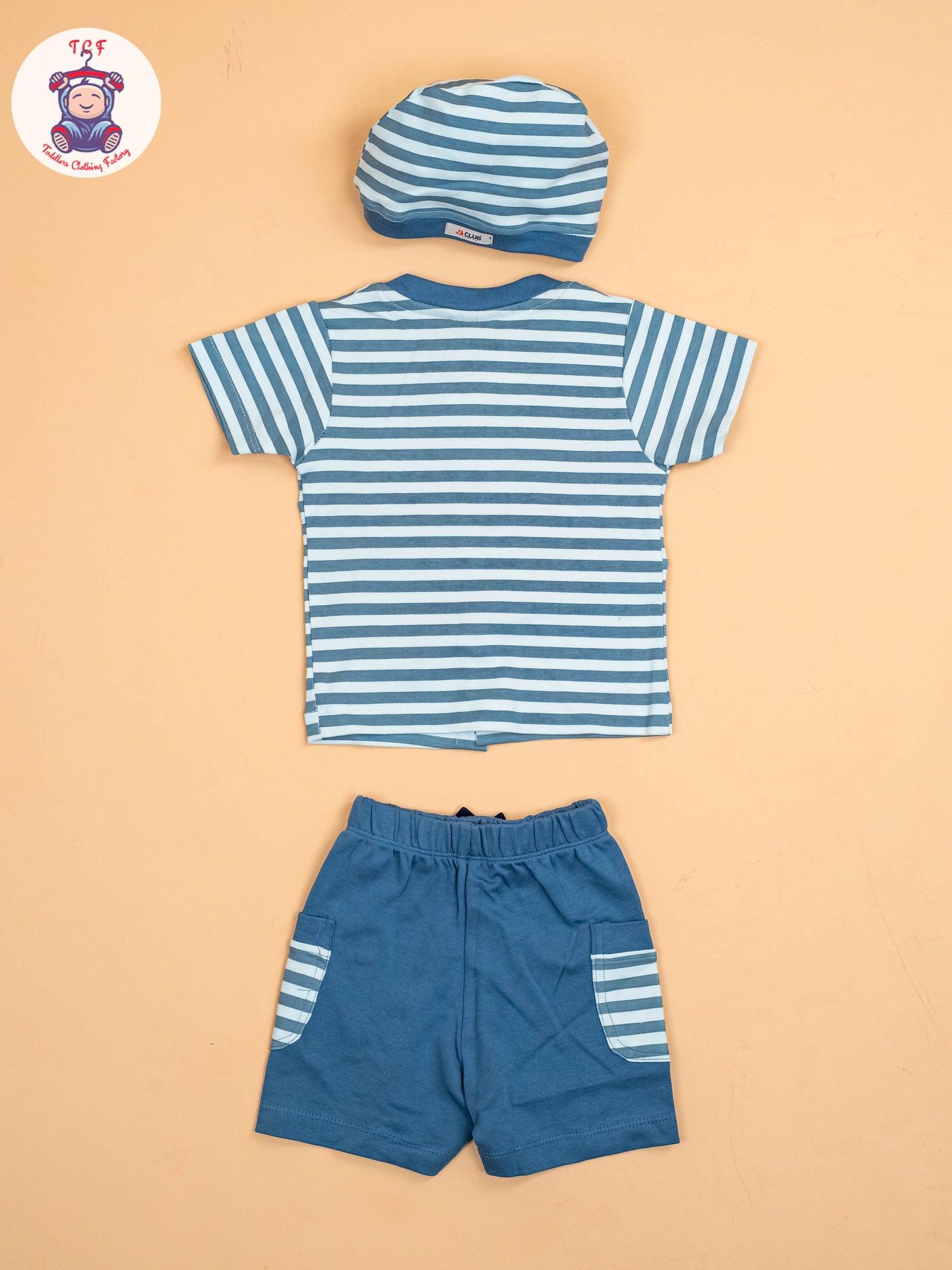 Navy Blue - T-Shirts & Shorts & Bow