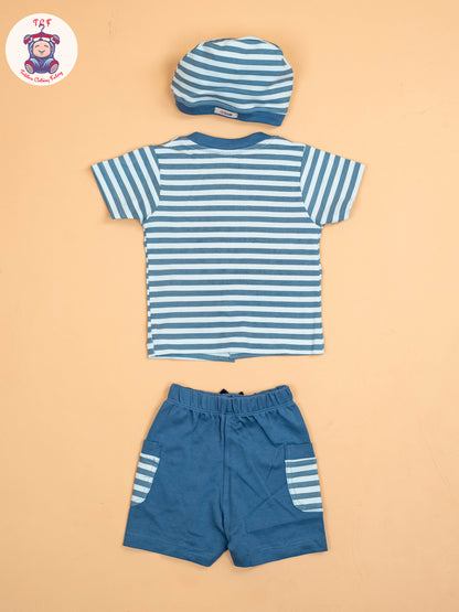 Navy Blue - T-Shirts & Shorts & Bow
