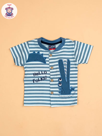 Navy Blue - T-Shirts & Shorts & Bow