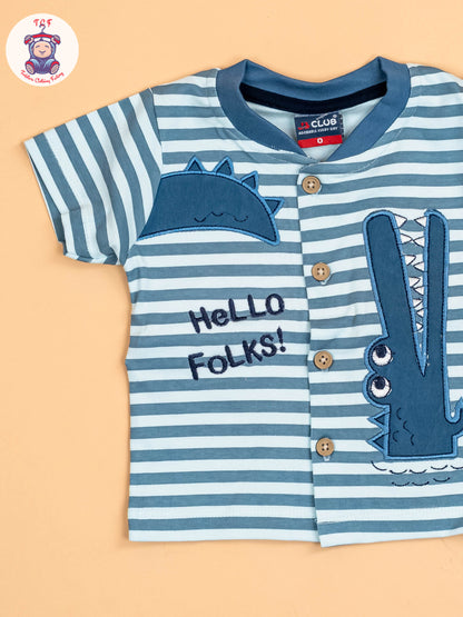 Navy Blue - T-Shirts & Shorts & Bow