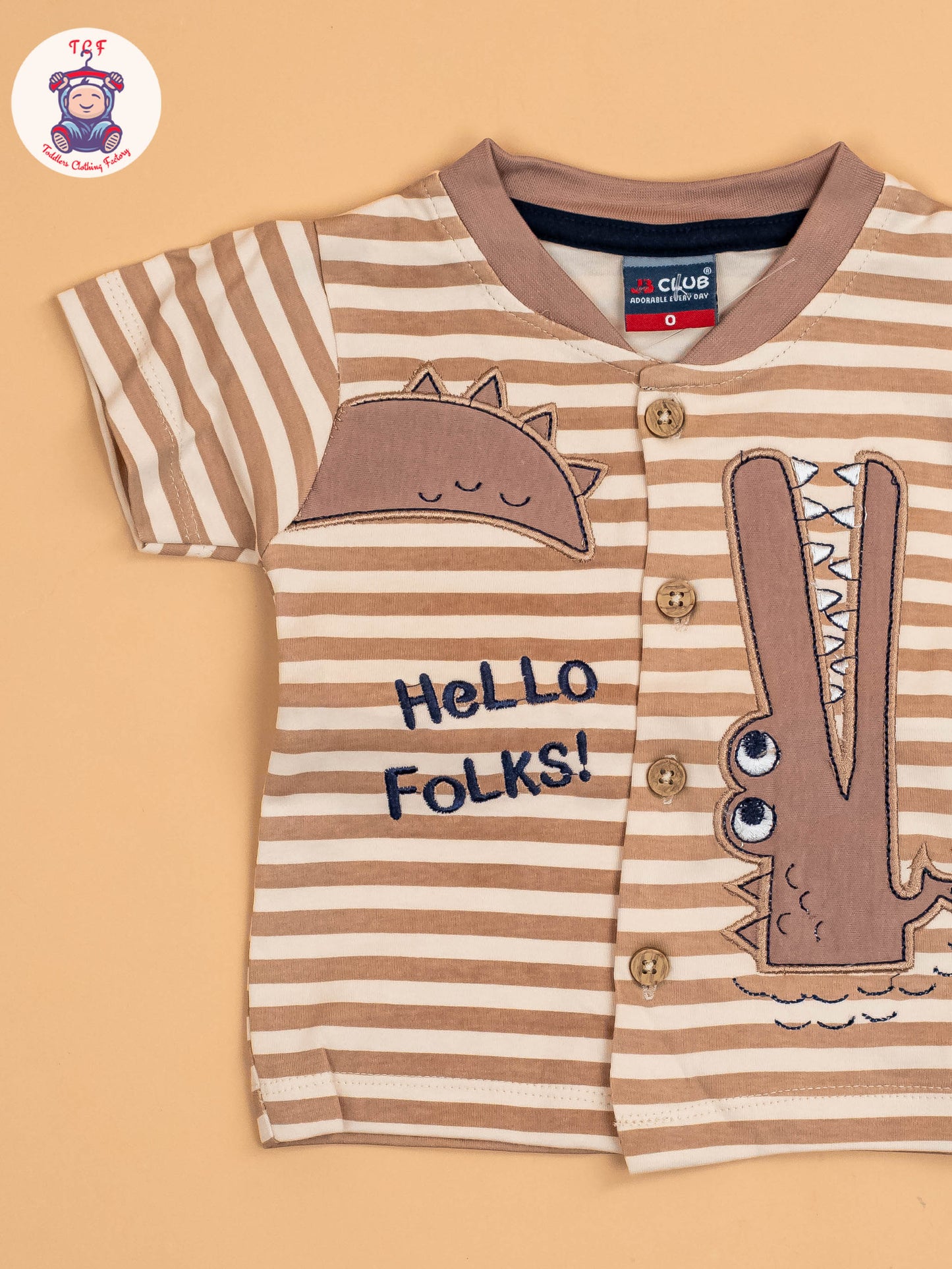 Brown - T-Shirts & Shorts & Bow