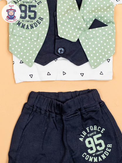 Green & Black - Shirts & Shorts