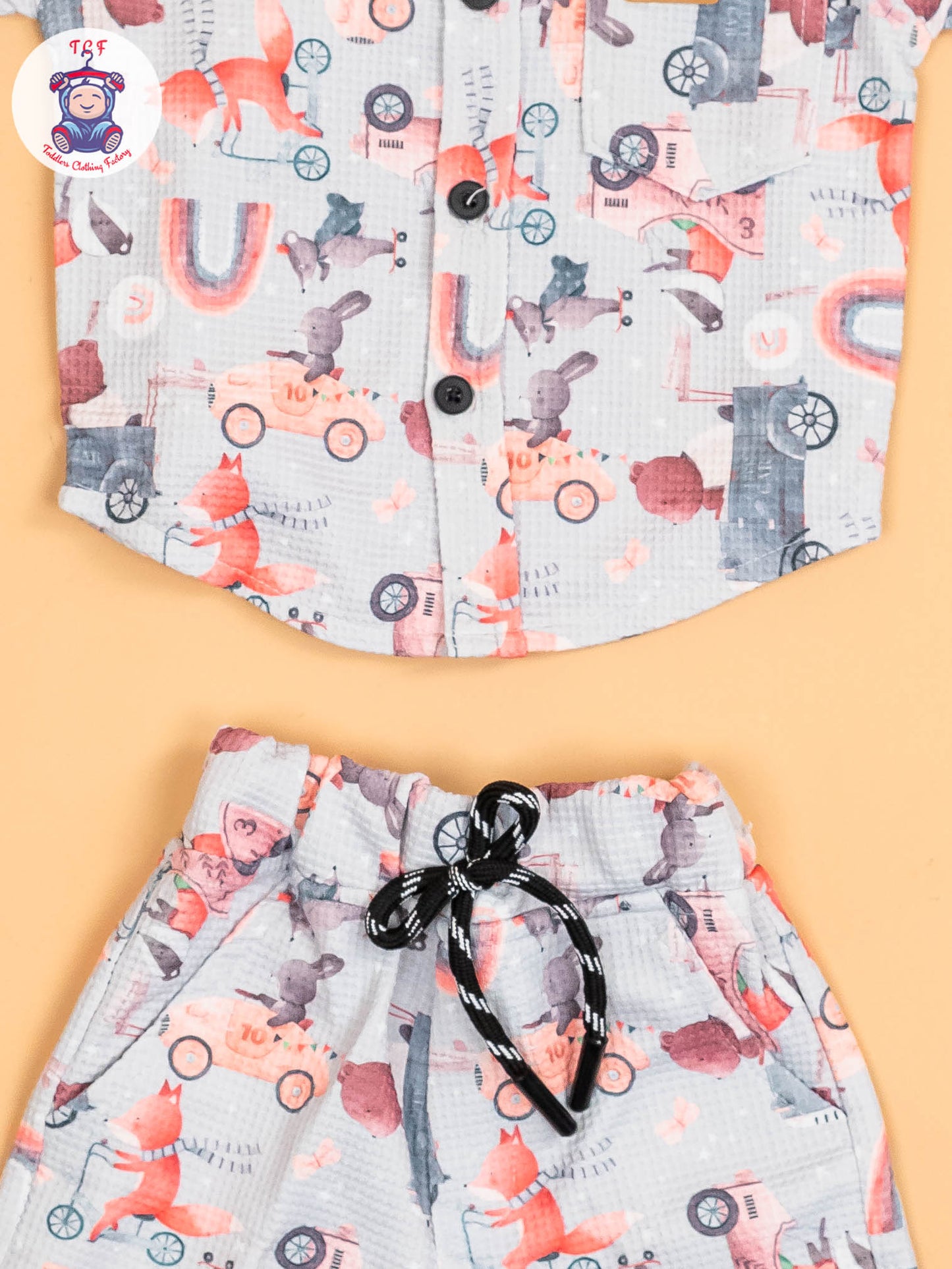 Grey & Pink - Shirts & Shorts