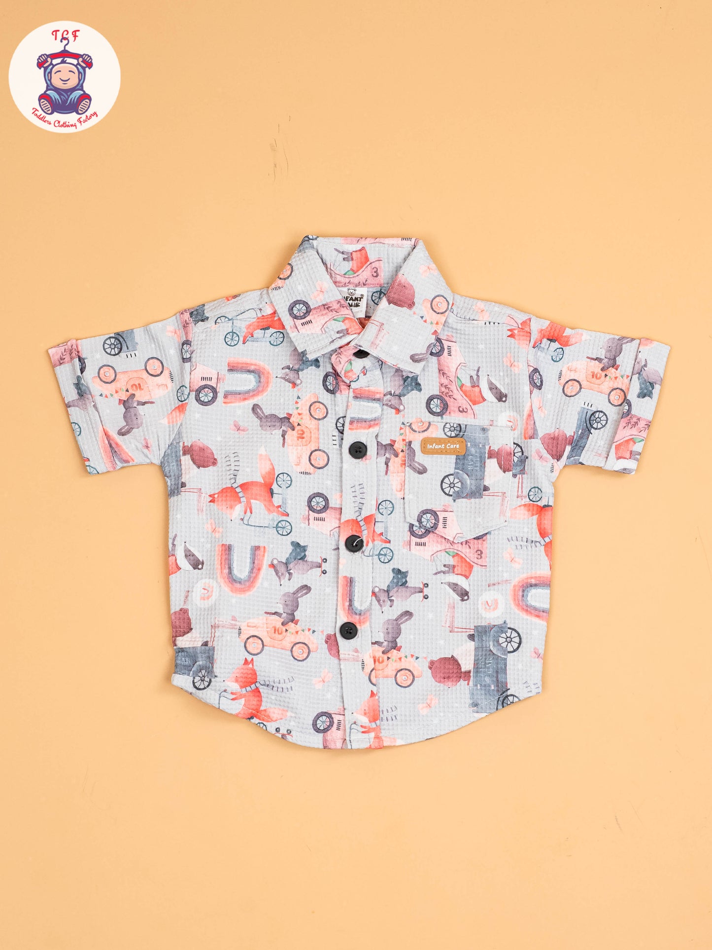 Grey & Pink - Shirts & Shorts