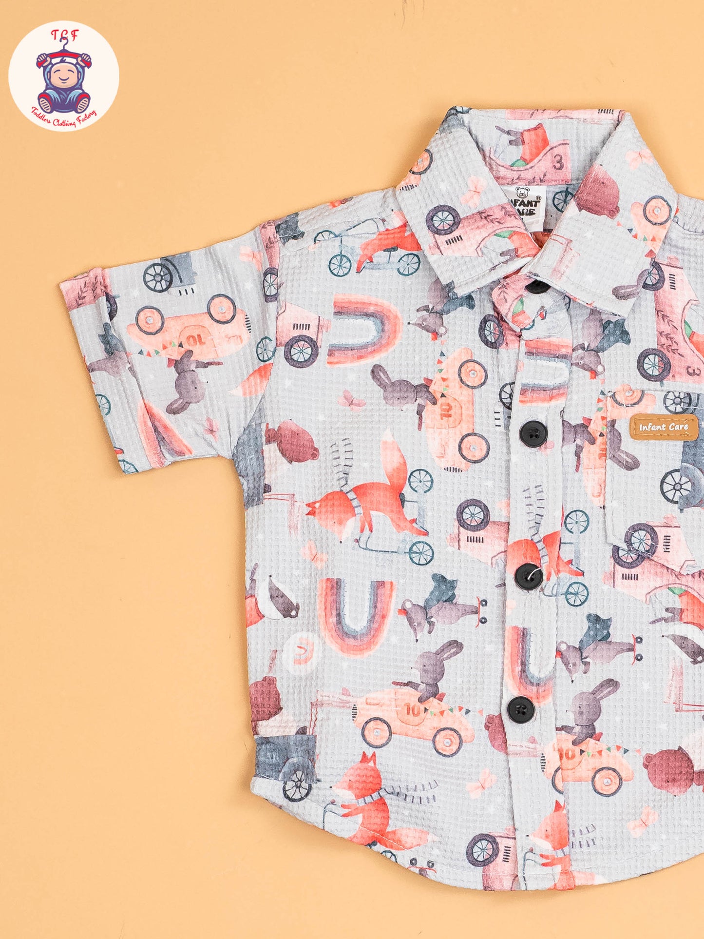 Grey & Pink - Shirts & Shorts