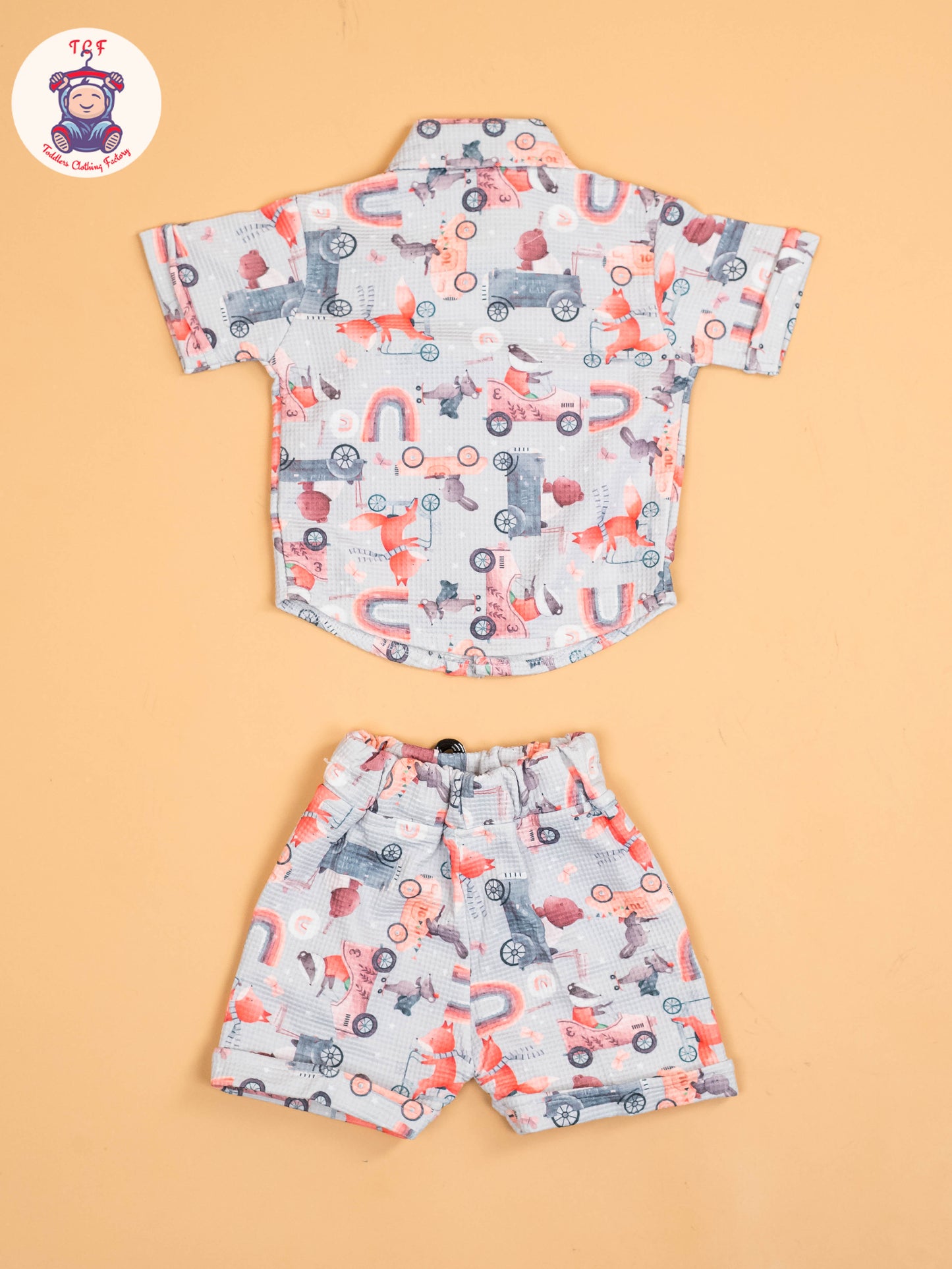 Grey & Pink - Shirts & Shorts