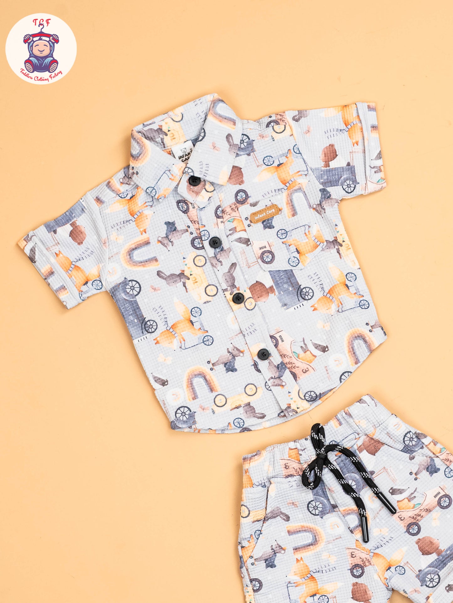 Grey & Yellow - Shirts & Shorts
