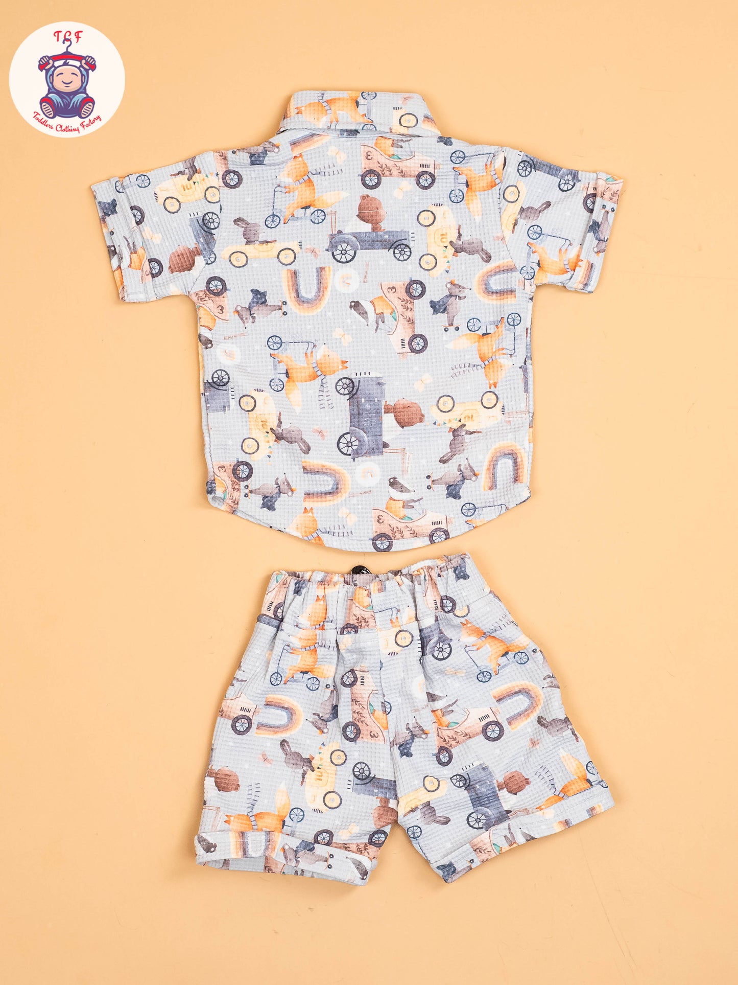 Grey & Yellow - Shirts & Shorts