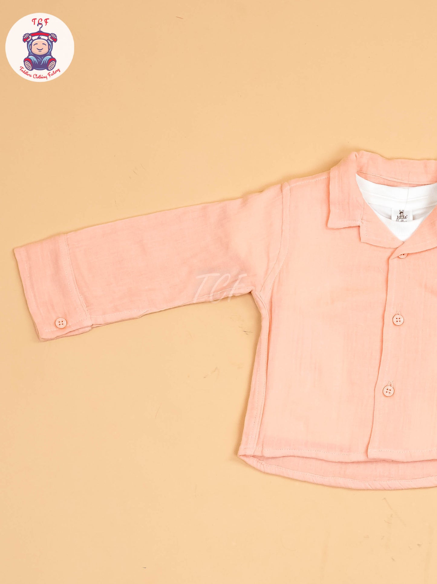 White & Peach - Shirts & Pants