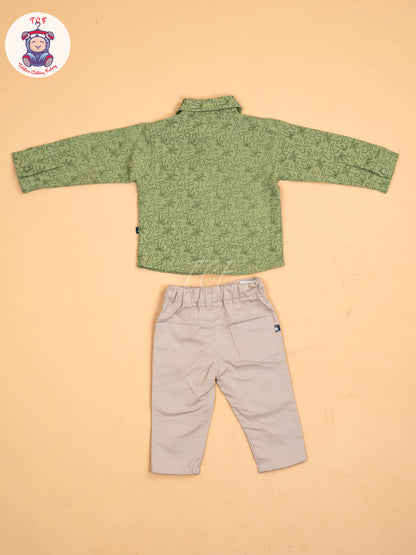 Green & Brown - Shirts & Pants